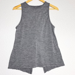Athleta Foothill Heather Grey Tank Top Open‎ Back XS